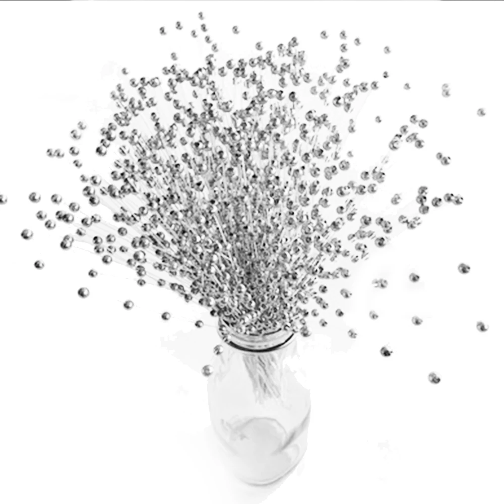 50 стебель жемчужные бусины цветок букет Свадебная вечеринка украшение DIY