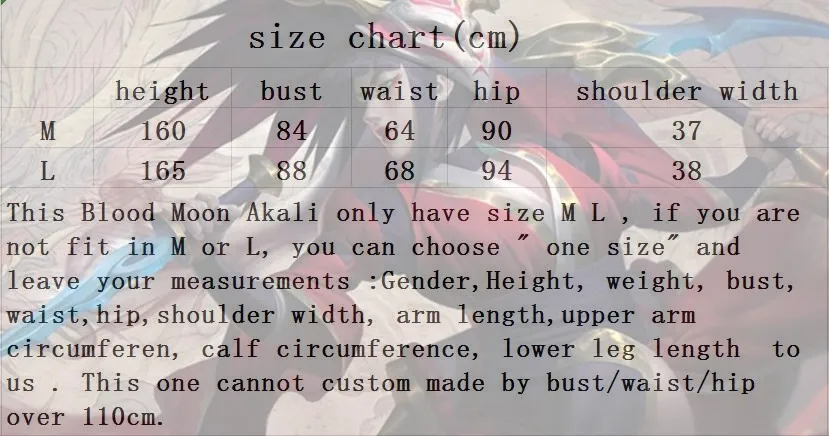 

Akali LOL Cosplays Blood Mood Akali Cosplay Costume can custom made Halloween costumes props mask dagger sickle