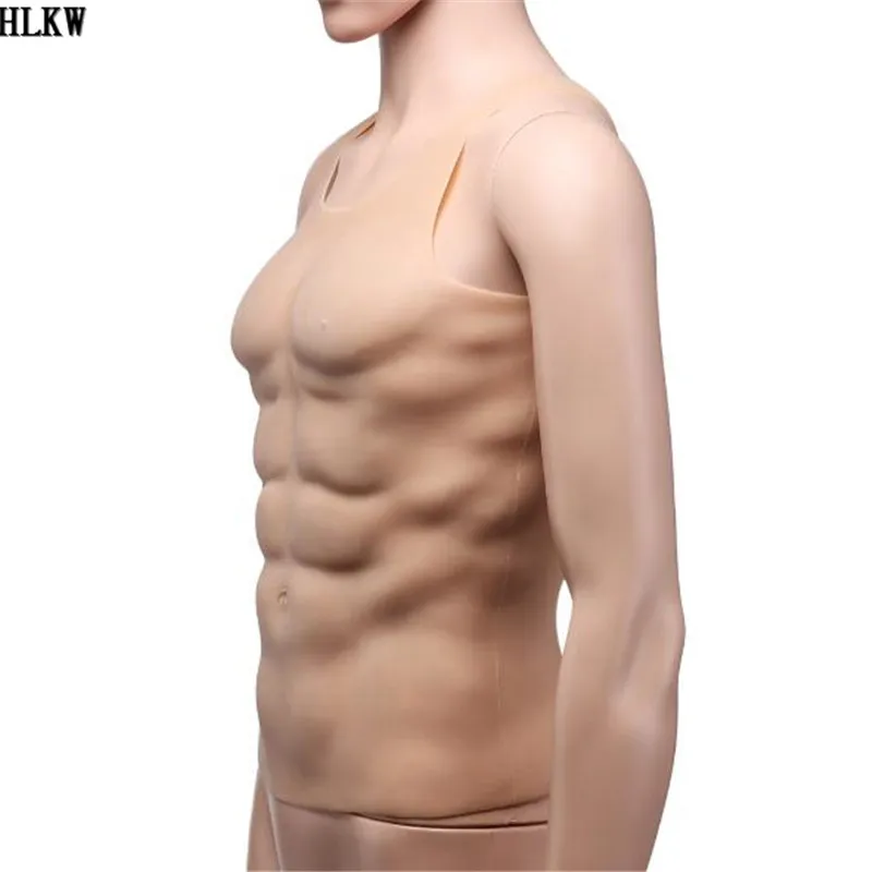 Горячая новинка реалистичные фальшивые мускулы для живота реалистичный