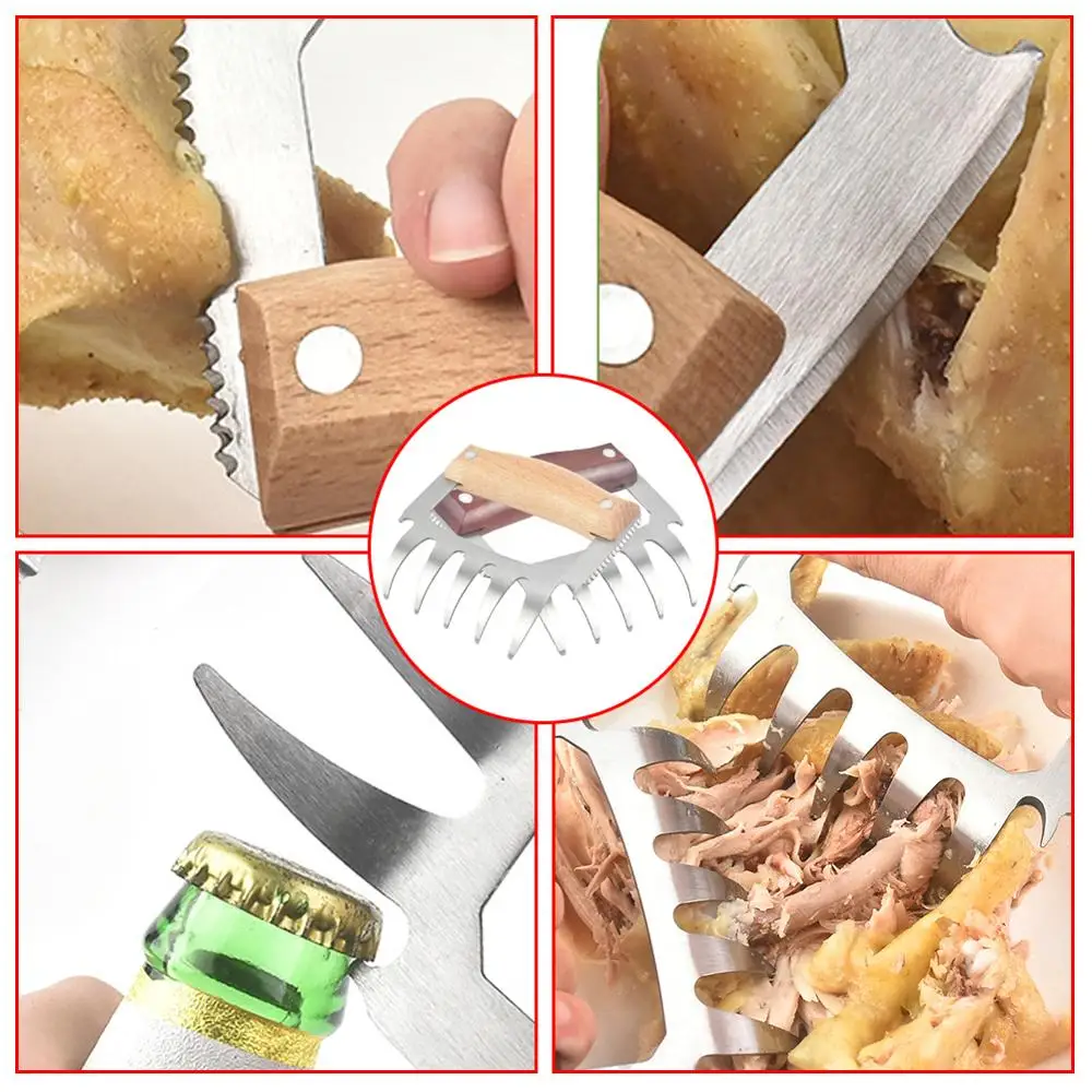 Гриль для барбекю мяса когтей измельчитель курицы ручной обработка свинины