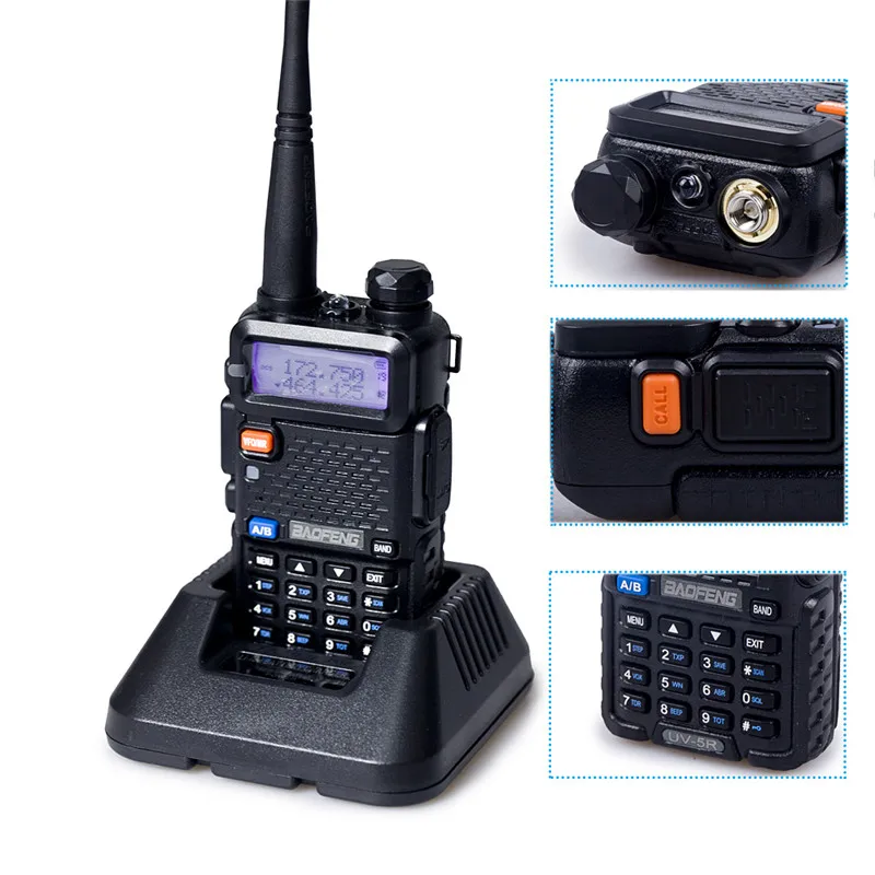 Иди и болтай Walkie Talkie “иди UV 5R 5 Вт CB Ham Портативный радио Baofeng трансивер 136 174 МГц/400