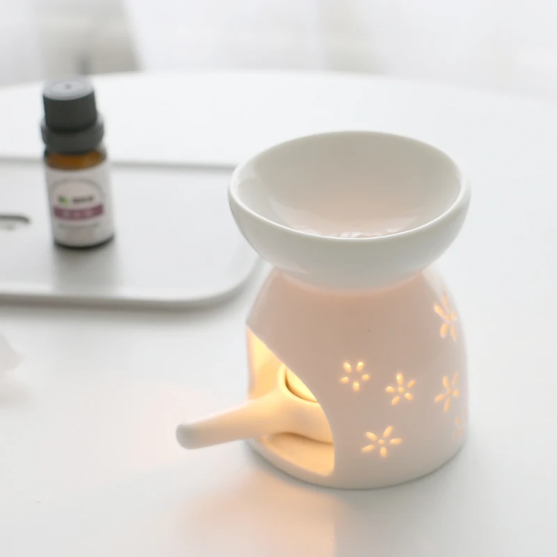 Курильница для благовоний Mini подсвечник керамический белый Ароматический