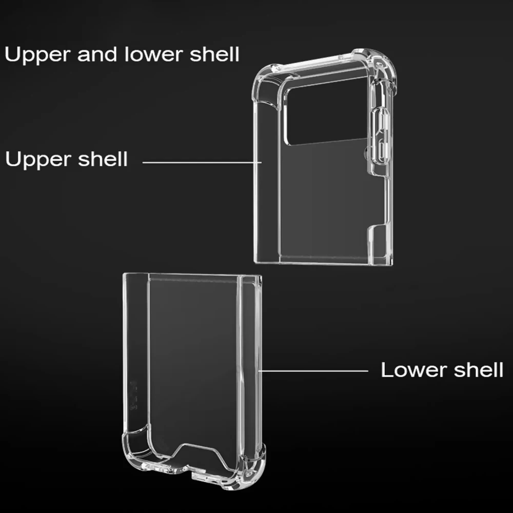 Luxury Case For Samsung Galaxy Z Flip 3 5G Funda Z Flip3 Clear PC Hard Shockproof Back Phone Coque Shell Granite Marble