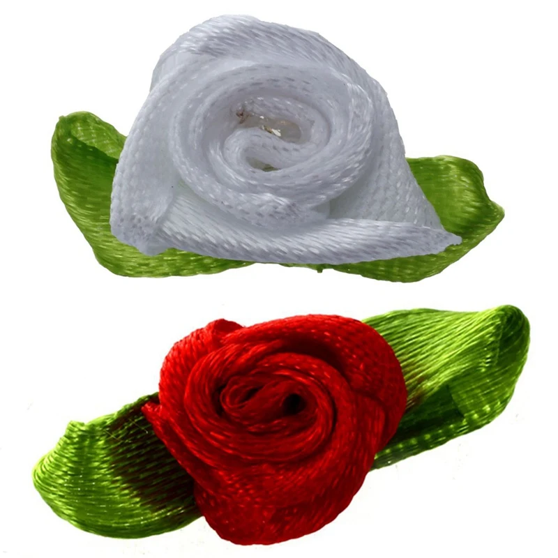 200 шт атласная мини-лента лепесток цветка розы Свадебный декор Аппликации шитье