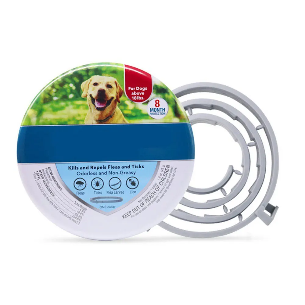 Ошейник для блох высокого качества 8 месяцев больших собак и кошек регулируемые