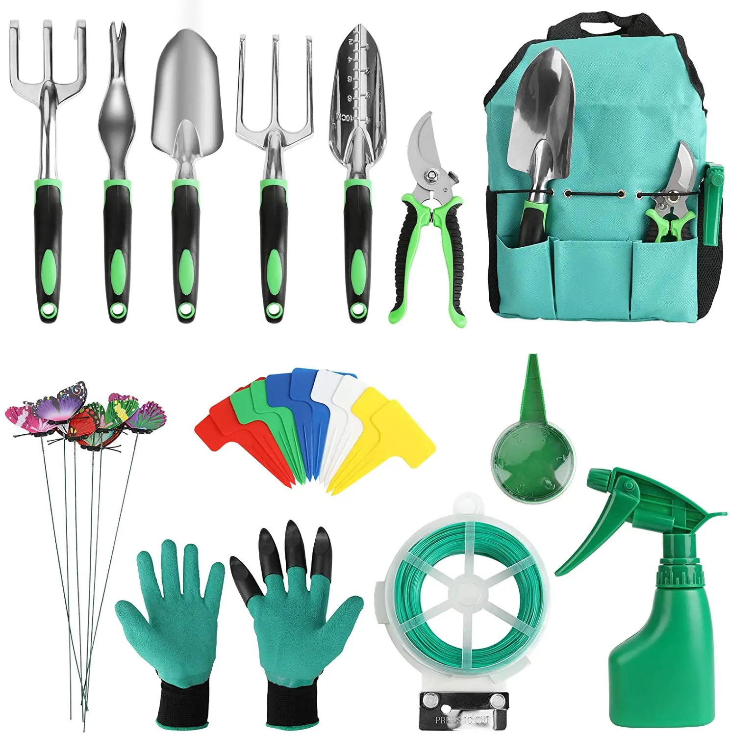 Набор садовых инструментов из 13 предметов набор ручных алюминия с садовыми