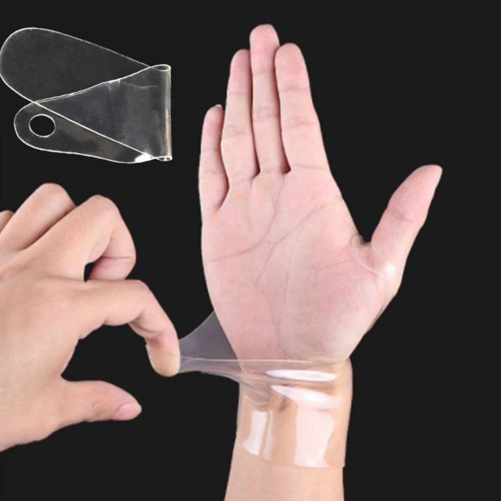 

Transparent Wristbands for Men Women Basketball Badminton Sports Sprained Mouse Hand Wrist Protection Ultra-thin SEBS Gloves