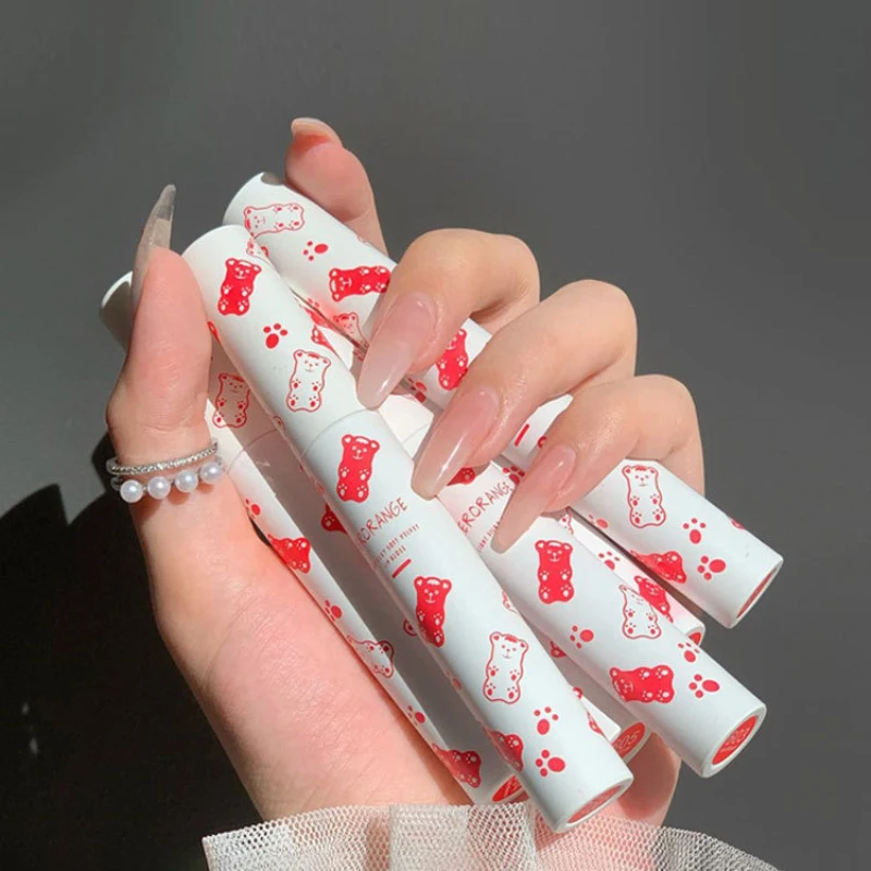 HERORANGE 1 шт. милый медведь блеск для губ бархатная матовая помада не выцветающая