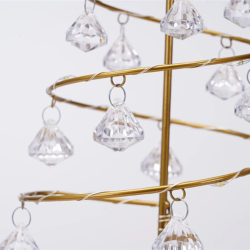 Светильник для рождественской елки с кристаллами и бриллиантами украшение