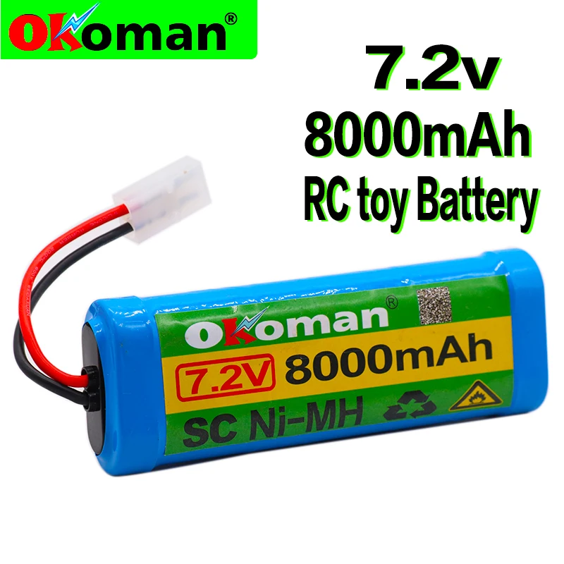 Новый аккумулятор 7 2 V 8000mAh NiMH для RC автомобиля грузовика Багги лодки Танк Ni MH Baterias