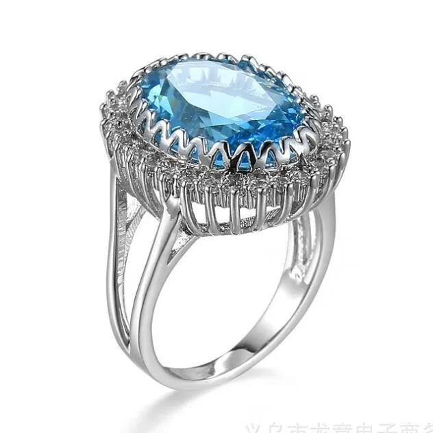 Женское Новое модное Ювелирное кольцо на заказ овальное с красным черным синим