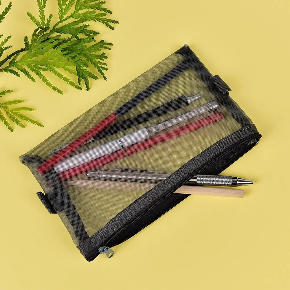 Прозрачная папка для файлов Пенал-сумочка на молнии школьные принадлежности