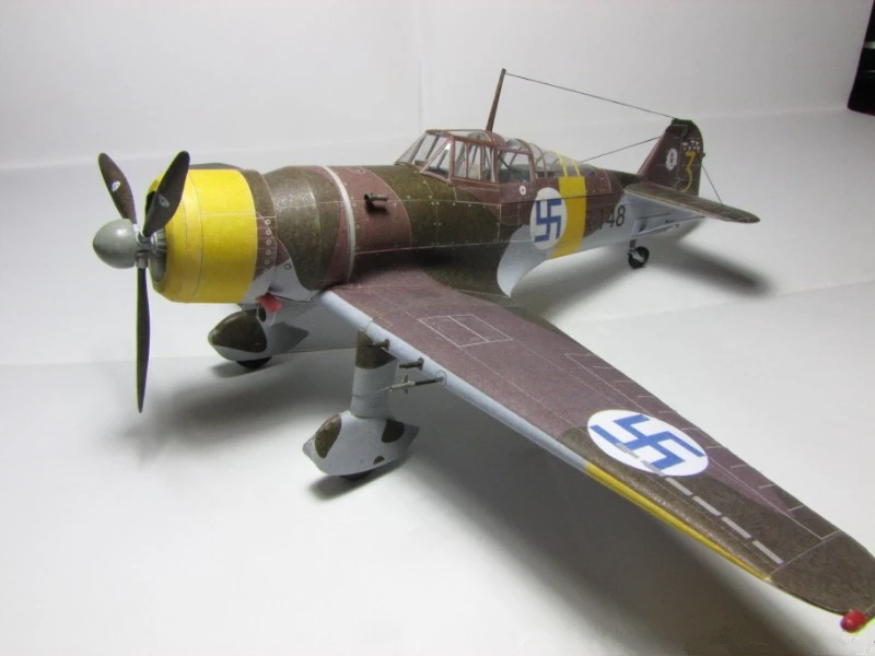 3d-модель немецкого истребителя Fokker D. ХI в масштабе 1:33 модель бумажной карты