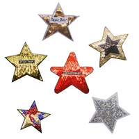 big fashion sequin star clothing patch embroidery cloth bag accessories badge diy clothing accessories decoration