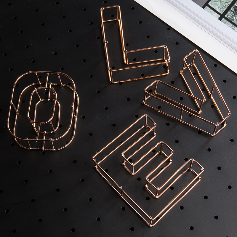 Скандинавские золотые кованые английские буквы маленькие украшения креативные