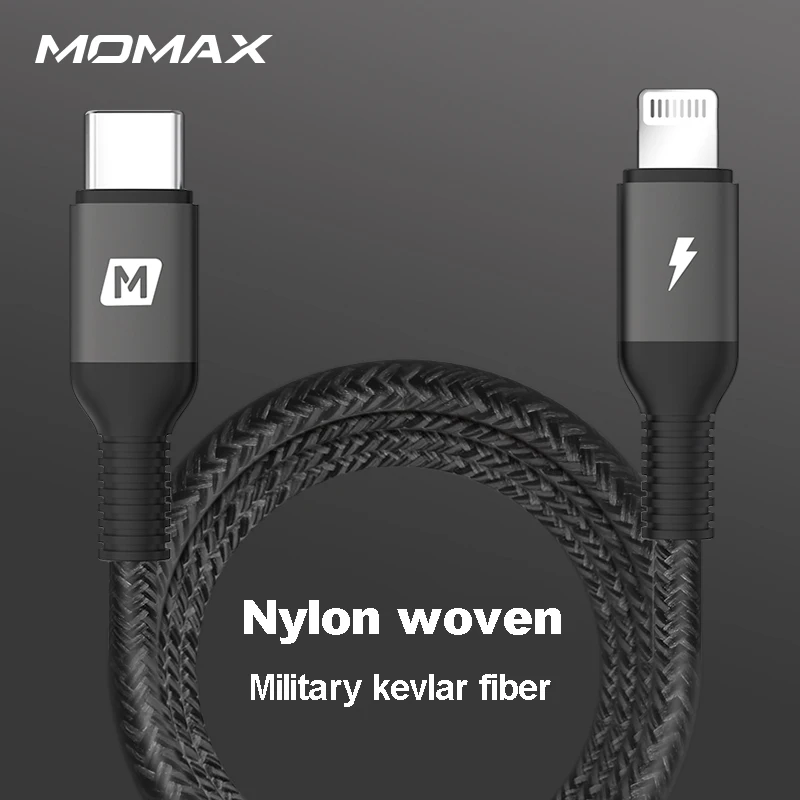 MOMAX DL31 type-c к Lightning PD Быстрая зарядка официальный MFI Сертификация usb-c кабель для