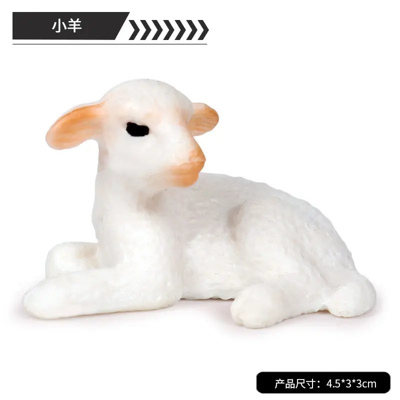 Дикие животные козья овца Антилопа альпака пластиковые модели птицы собаки утки