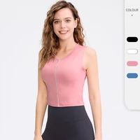 summer slim short top sexy women sleeveless vest o neck breathable tank tops gym running training yoga shirts