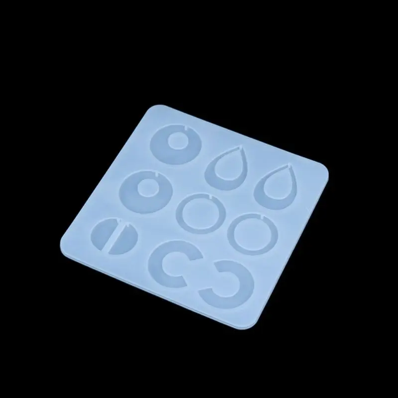 

Crystal Epoxy Resin Mold Earring Pendant Casting Silicone Mould DIY Crafts Jewelry Making Tool