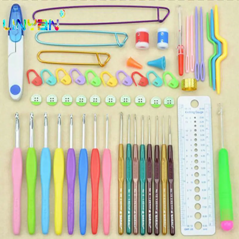 Новинка 16 штук супер толстый пластиковый Крючком Крючок 0 65 мм 6 вязанные иглы