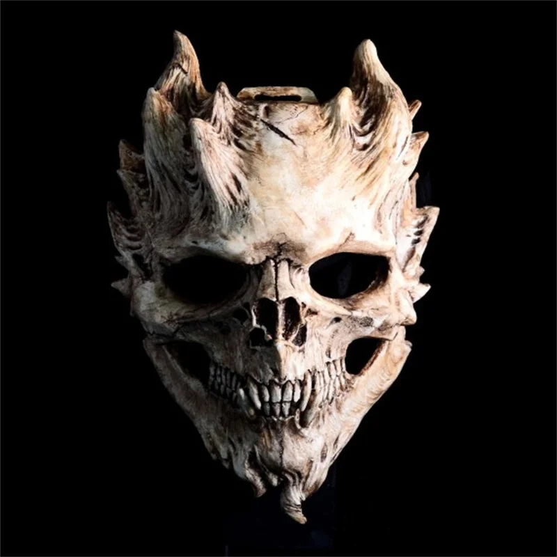

Halloween Horror Scary Death Skull Warrior Undead Mask Cos Night King Mask Haunted House Script Kill Headgear