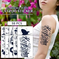 juice tattoo sticker simple semi permanent imitation tattoo tattoo sticker personality flower arm big picture sticker