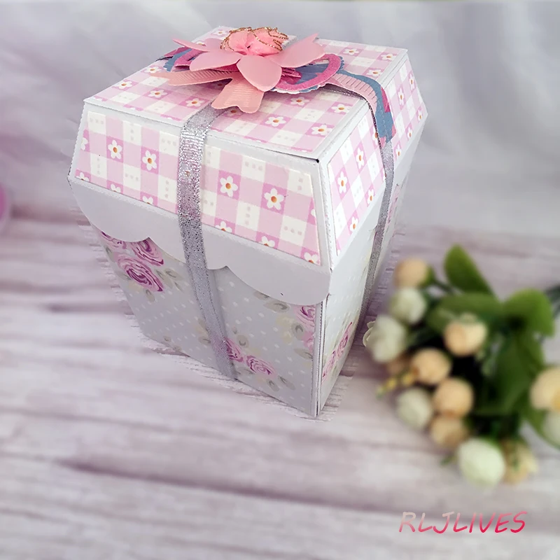 Подарочная коробка металлические Вырубные штампы трафареты для рукоделия