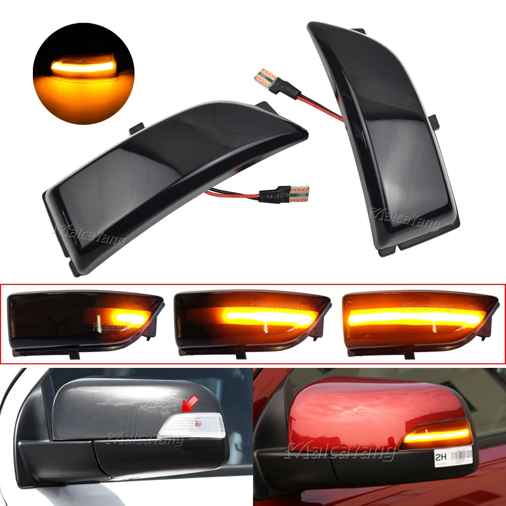 

For Ford Everest 2015-2019 Ranger T6 2012-2019 Raptor Wildtrak LED Dynamic Turn Signal Blinker Sequential Side Mirror Flasher