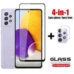 for glass samsung galaxy a72 a52 full cover tempered glass a32 m31s m30s a21s m02s m31 a31 a41 a71 a51 hd phone screen protector free global shipping