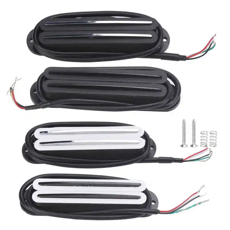 Хамбакер Для электрогитары 11K с двойной направляющей магнитный катушкой 4 цвета -