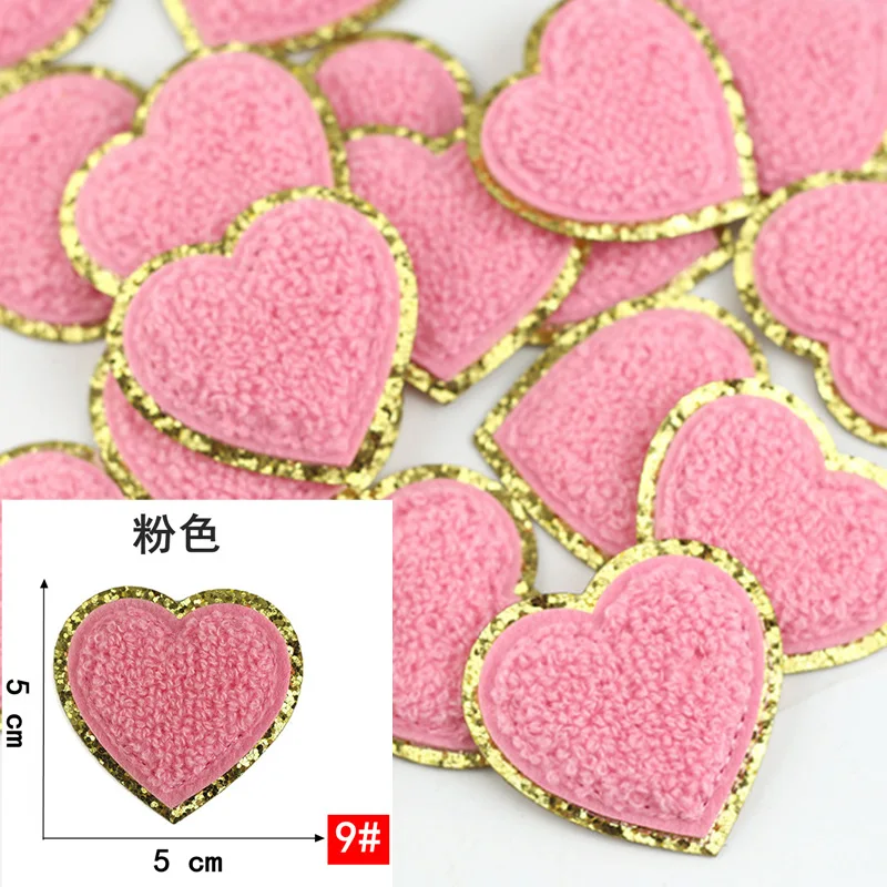 2 шт./компл. золотые нашивки из синели с окантовкой блестящие Вышитые радужная