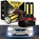 BMTxms 2 шт. Canbus для Seat Leon 2 3 MK2 MK3 1P 5F (2005-2017) Автомобильная светодиодная противотуманная фара передняя противотуманная фара белый супер яркий