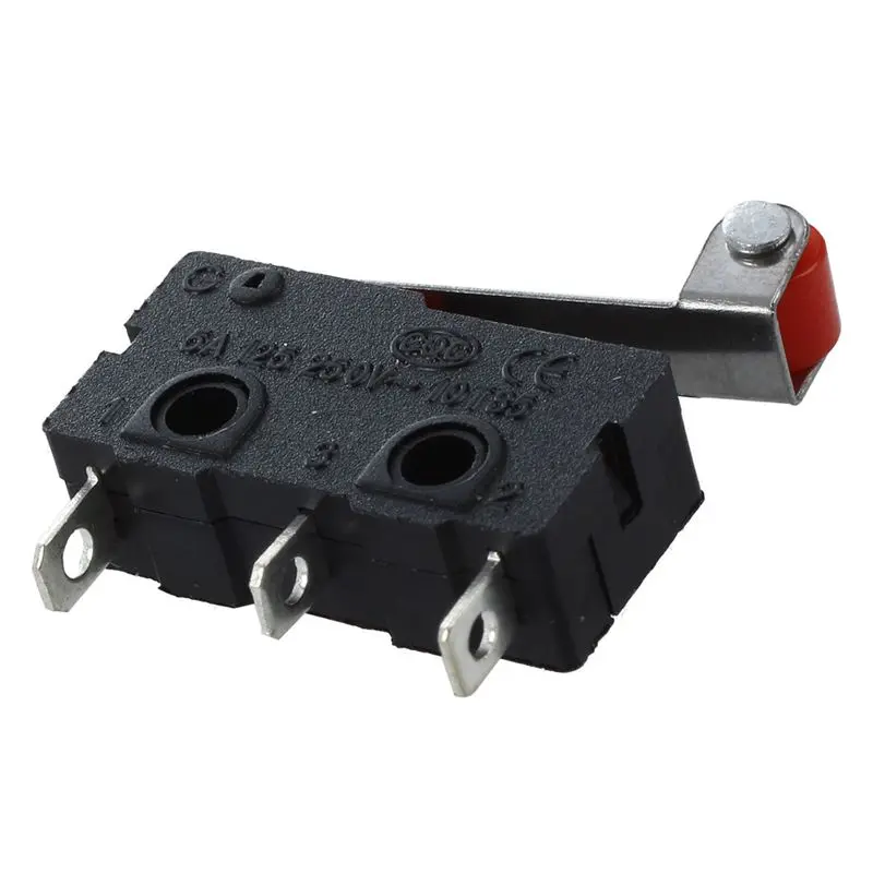 AC 250V 5A SPDT 1NO 1NC Мгновенный роликовый рычаг с петлей микро переключатели 3 контакта