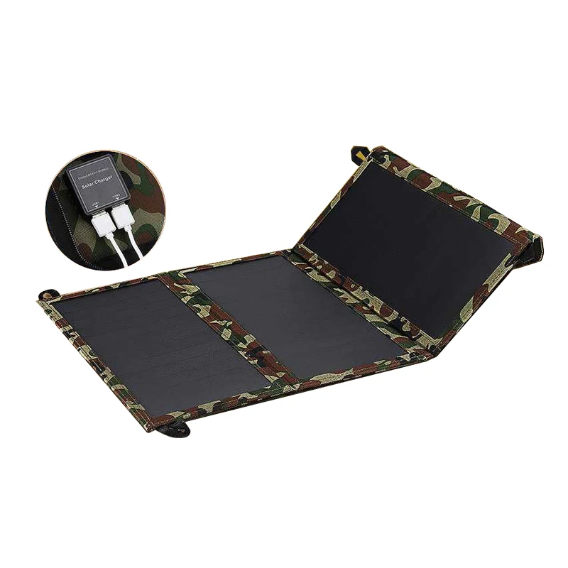 

25W Solar Charging Folding Bag Solar Panel Portable Dual Port USB Charging Mobile Phone Charger