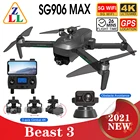 2021 SG906 MAX PRO2 Beast 3 GPS Дрон с 4K HD камерой обход препятствий 3-осевой карданный подвес 5G WiFi FPV Радиоуправляемый квадрокоптер VS SJRC F11