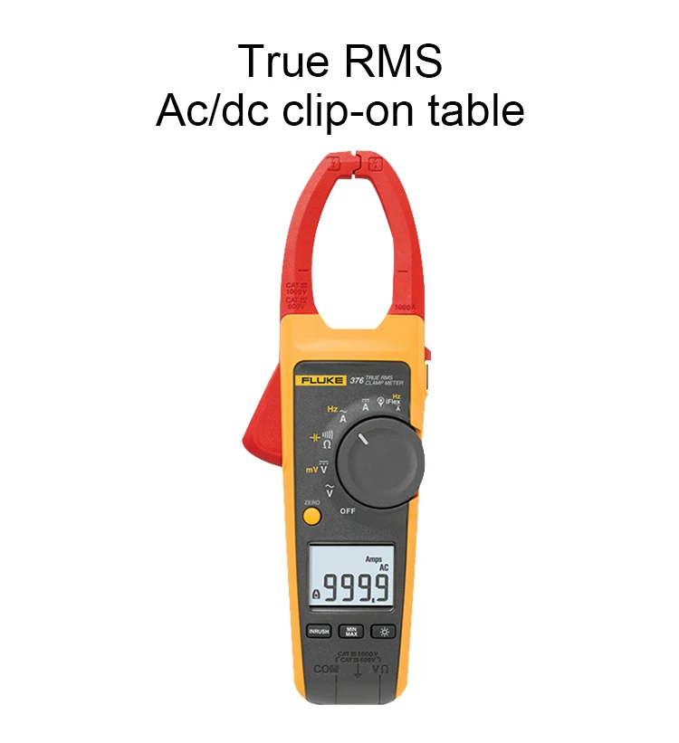Fluke 376 True RMS 1000A AC/DC токоизмерительный прибор с NIST-отслеживаемым сертификатом калибровки