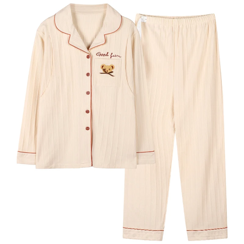 

6101# 100% Cotton Maternity Nursing Sleepwear Sets Breastfeeding Pajamas Suits Clothes for Pregnant Women Pregnancy Nightwear