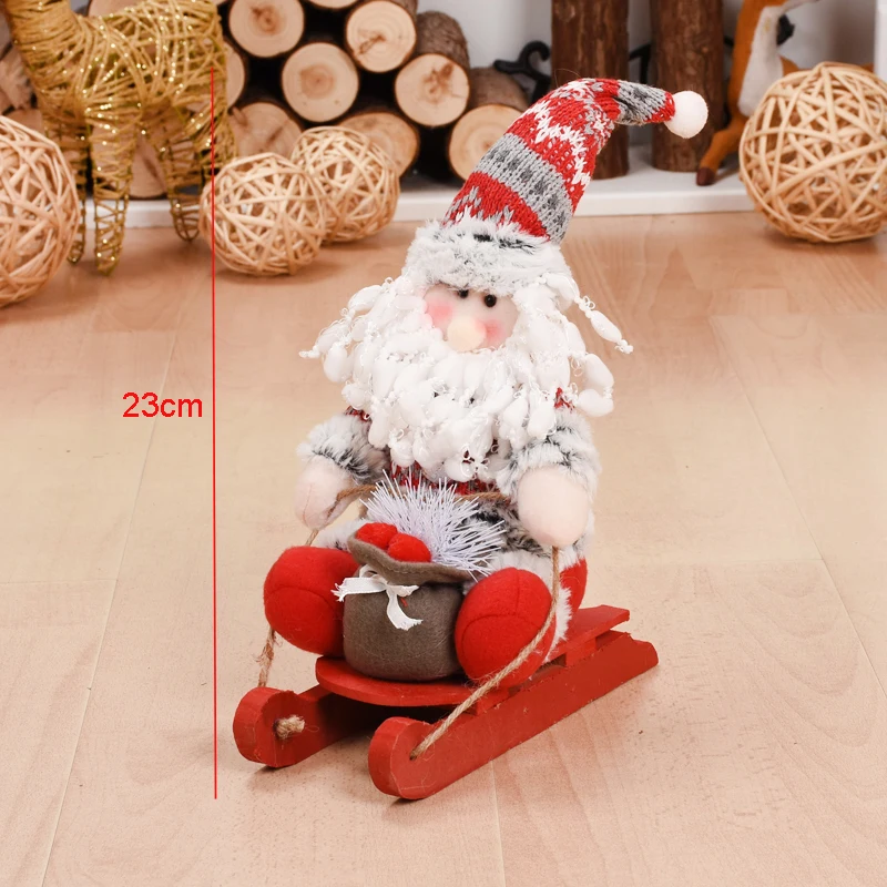 santa claus 263 Рождественские украшения для дома, выдвижная стоящая 38-55 см, снеговик, куклы, подарок на год, день рождения, плюшевая игрушка, Рождественский Декор, украшения - Цвет: santa claus 263