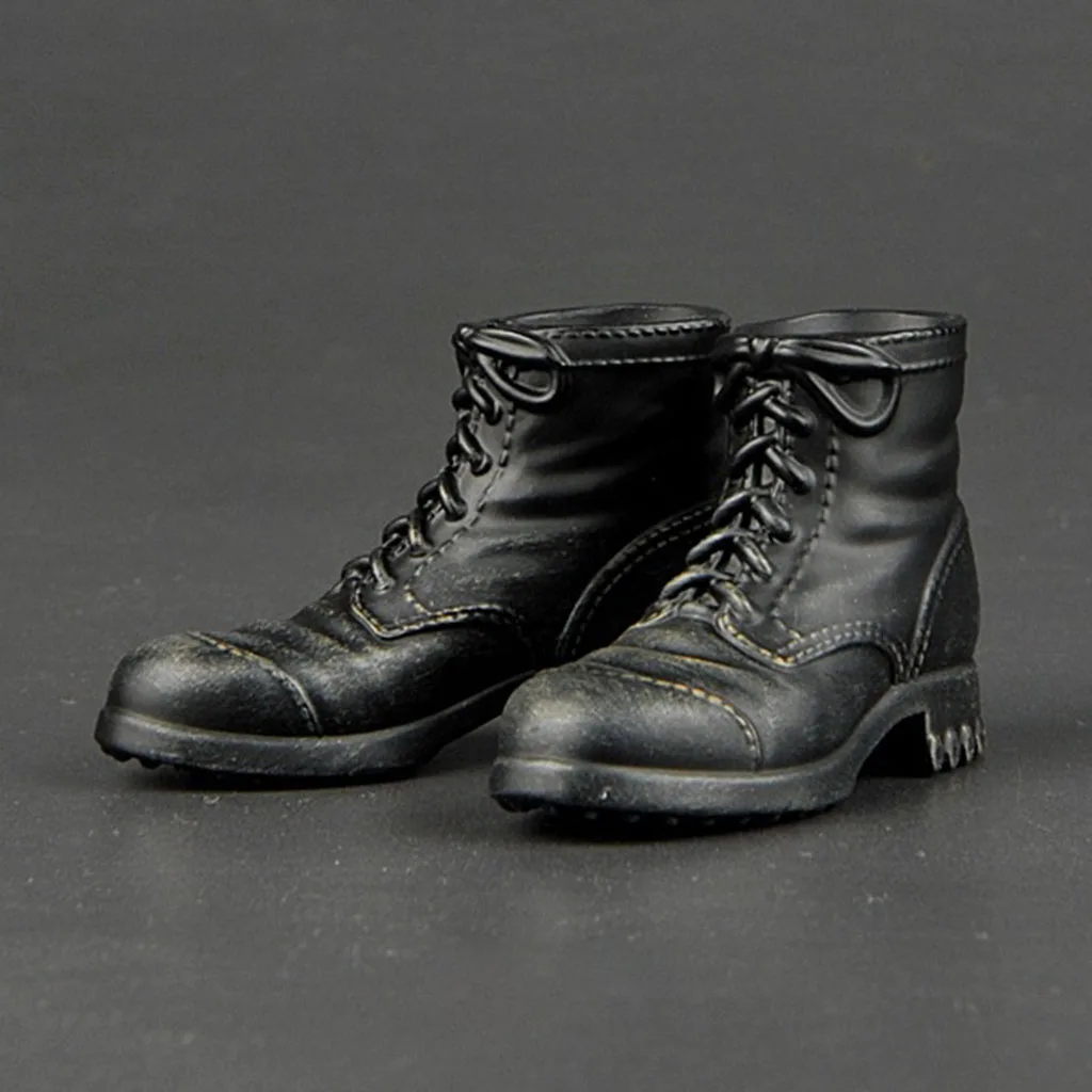 

1/6 Scale Combat Boots WWII German Army Male Shoes Model Toys for 12 Inch Action Figure Body Doll Toys Ornaments Accessories