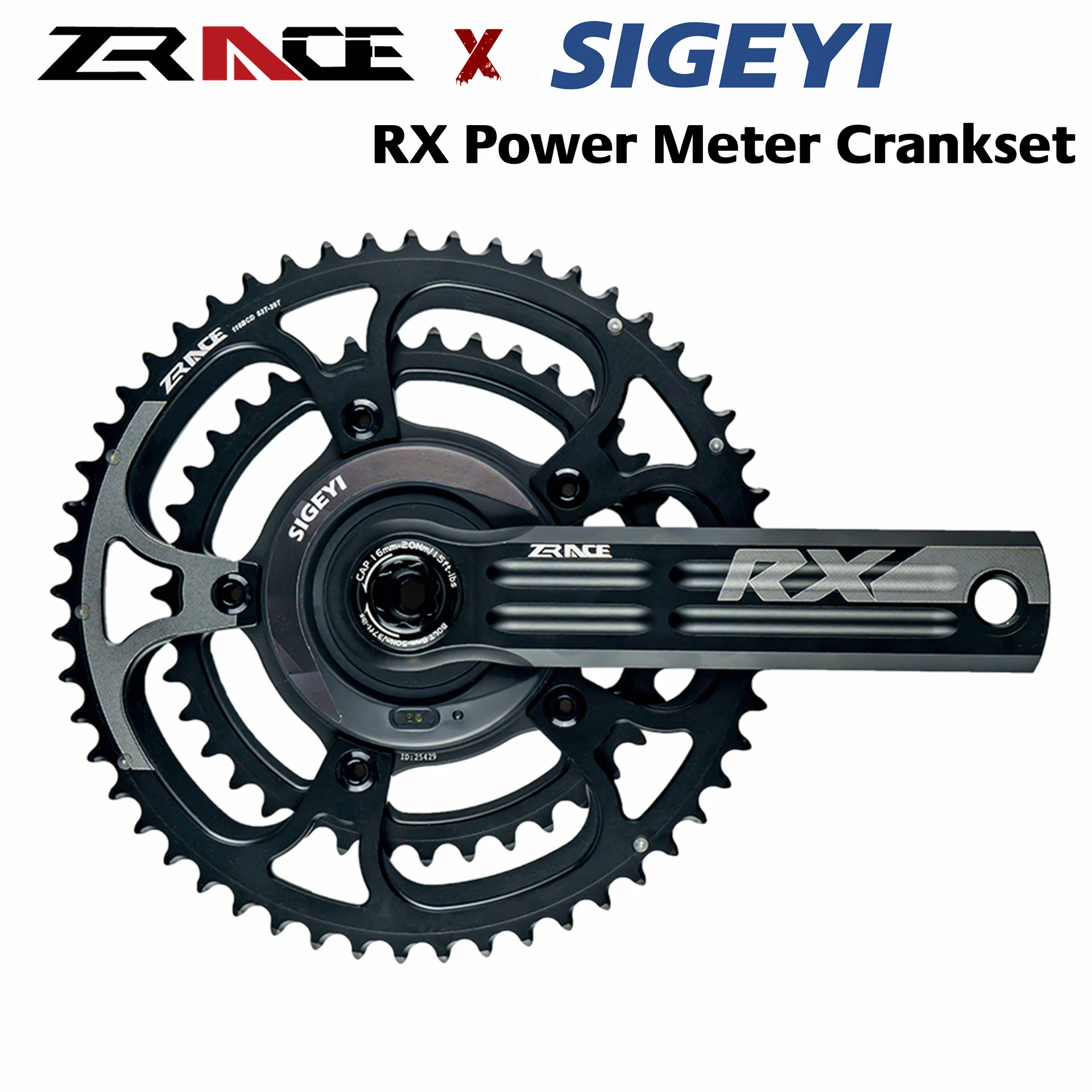 Продажа ZRACE RX кривошипная система SIGEYI измеритель мощности 2x10/11/12 комплект скоростных звездочек, 50/34T, 52/36T, 53/39T, 170 мм/172,5 мм/175 мм DUB BB29
