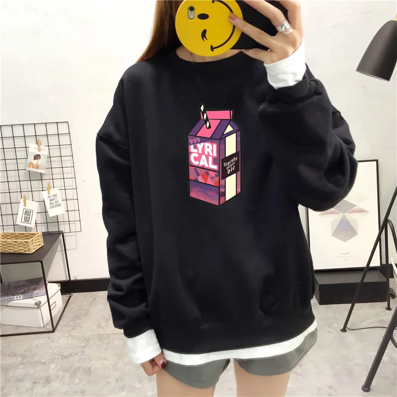 

O-neck Hoodie Lyrical Lemonade X Legends Never Die Printed Fleece Sweatshirt Women Men Autumn Winter Fleece Pullover Sweatshirts