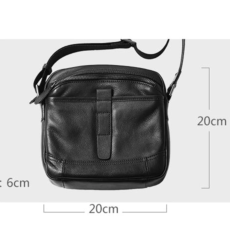 

AETOO Men's Small Shoulder Bag Messenger Bag Real Leather Small Bag Casual Men's Bag Summer Tide Phone Bag