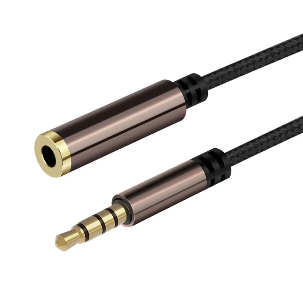 

Male to Female 3.5mm Audio Cable Braided 3.5mm Male to Female Extension Audio Adapter Cable for Laptop Speaker Alloy Braided