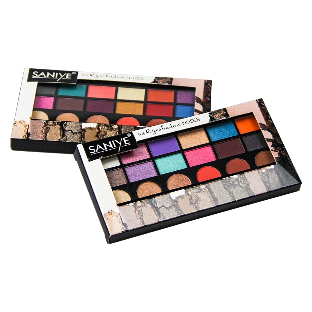 SANIYE 18 цветов Профессиональные Тени для век палитра макияжа красота