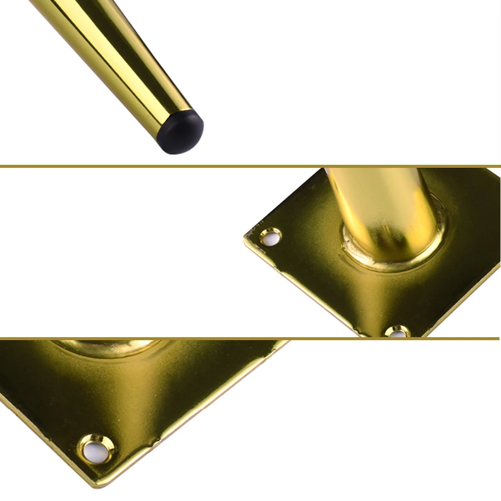 onuobao 4pcs wrought iron oblique cone furniture legs high strength sofa leg kitchen cabinet table leg furniture feet 10 30cm free global shipping