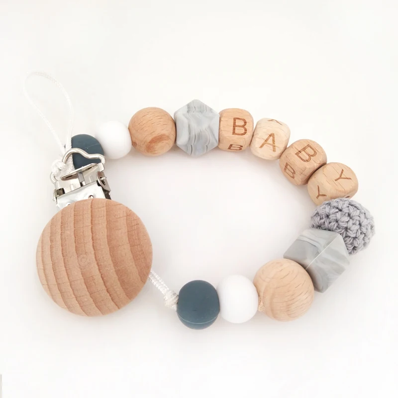 Силиконовая цепочка для соски безопасное Прорезывание Зубов прорезывателя