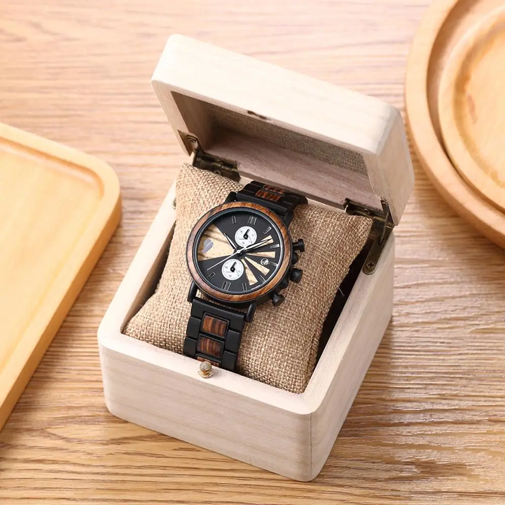 

Shifenmei Wooden Watch Man Quartz Wristwatch Men's Sports Watch Top Luxury Brand Chronograph Wood Watches Male Relogio Masculino