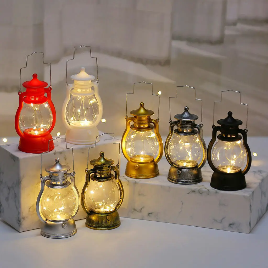 

Classic Oil Lamp Xmas Electronic Candle Light Hanging Lantern for Party