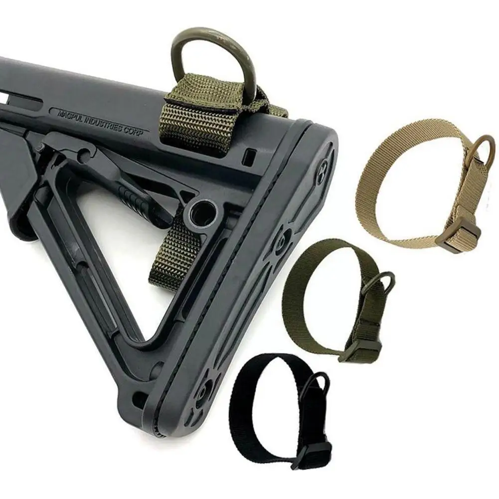 

Nieuwe Militaire Airsoft Tactical Buttstock Sling Adapter Rifle Touw Accessoires Riem Outdoor Bandage Gun Jacht Buttstock