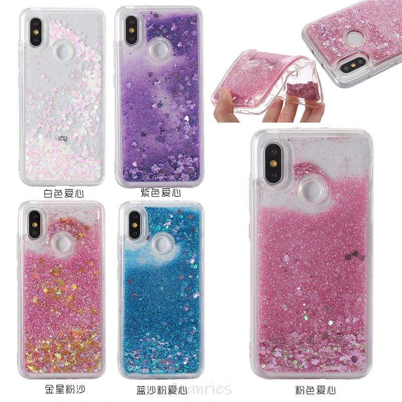 liquid glitter quicksand case on for Samsung Galaxy note 10 plus pro 9 8 5 flowing bling soft silicone back cover capa fundas |